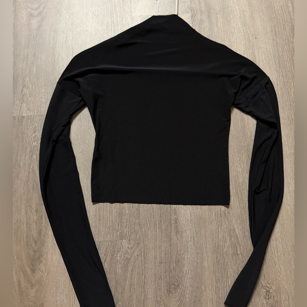 Mock neck long sleeve top